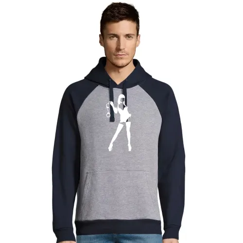 Domina mit Handschellen Männer Hoodie