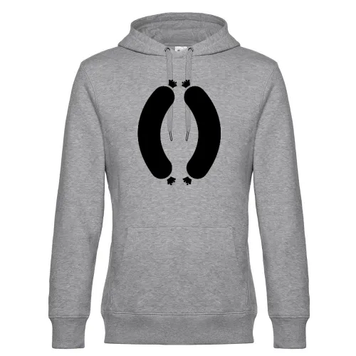 Doppel Wurst Männer Hoodie