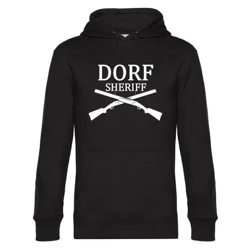Dorf Sheriff gekreuzte Flinten Männer Hoodie