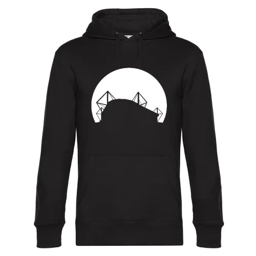Dortmunder Fussballstadion im Sonnenuntergang Männer Hoodie