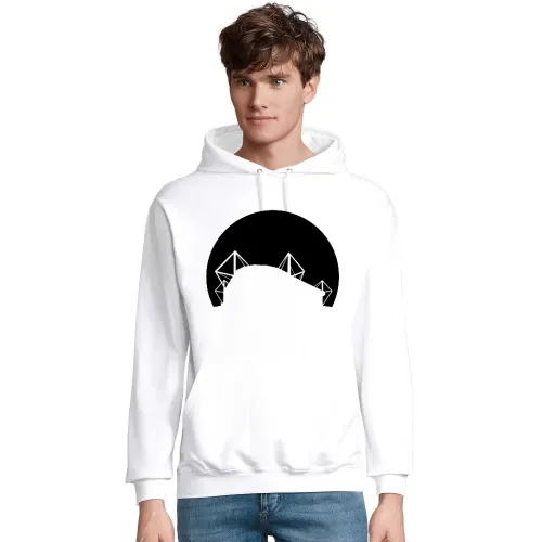 Dortmunder Fussballstadion im Sonnenuntergang Männer Hoodie