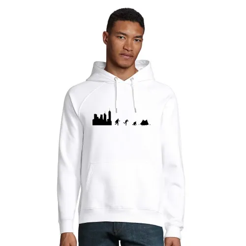 Draußensein Zelt Backpacker Outdoor Geschenk T-Shi Hoodie Männer Stellar Bio