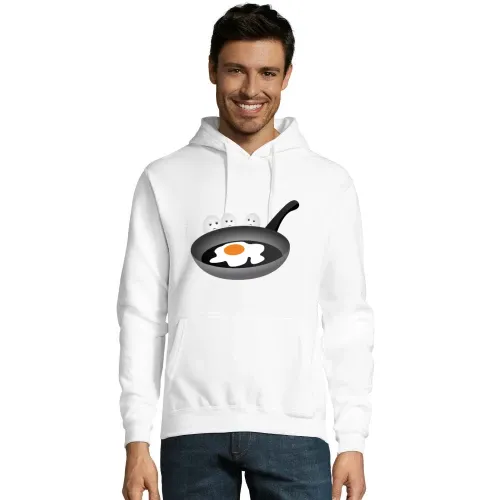 Drei Eier schauen Spiegelei Männer Hoodie Drei Eier schauen Spiegelei Hoodie