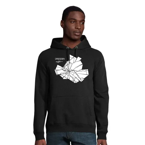 Dresden Karte Männer Hoodie