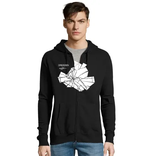Dresden Karte Männer Hoodie