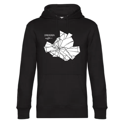 Dresden Karte Männer Hoodie