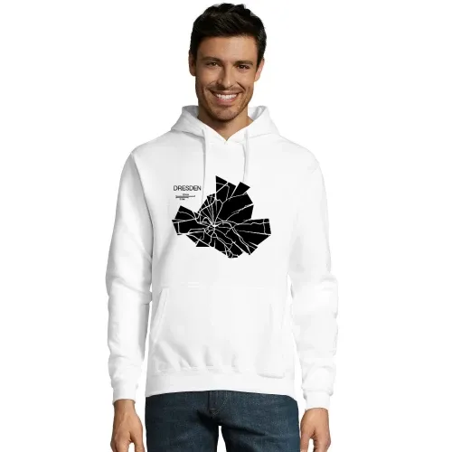Dresden Karte Männer Hoodie
