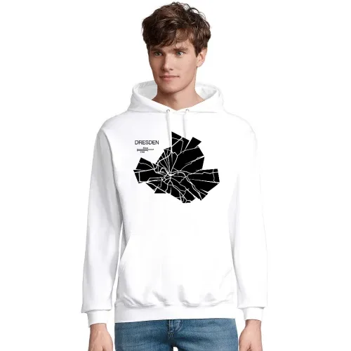 Dresden Karte Männer Hoodie