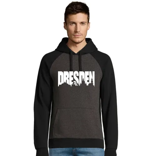 Dresden Skylineschatten Männer Hoodie
