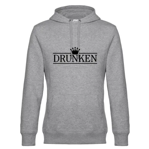 Drunken mit Krone Männer Hoodie