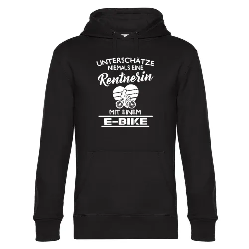 E-bike Fahrrad Oma Rentnerin Ebike Ruhestand Hoodie Männer King Hooded