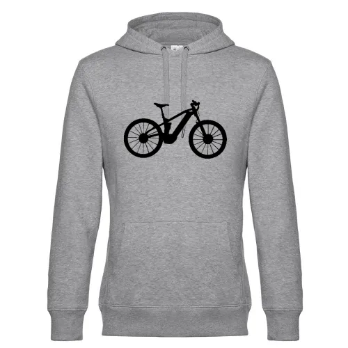 E Bike Fahrrad Radfahrer Grafik Hoodie Männer King Hooded