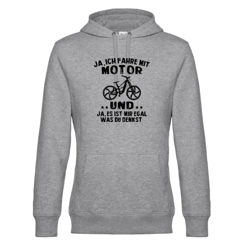 E-Bike Fahrradfahrer Ist Mir Egal Spruch - Ebiker Hoodie Männer King Hooded