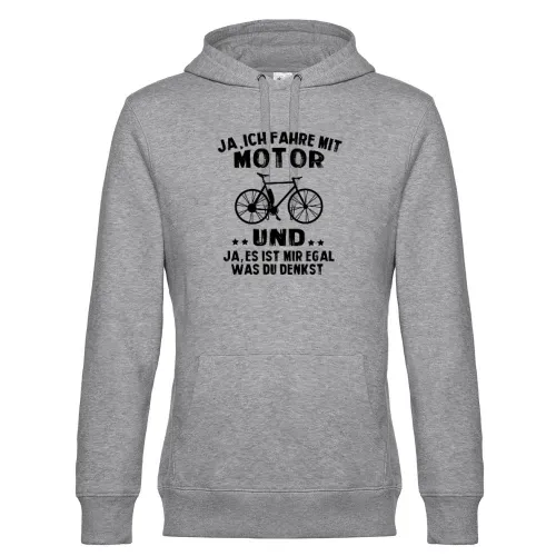 E-Bike Fahrradfahrer - Mir Egal Ebiker Mit Motor Hoodie Männer King Hooded