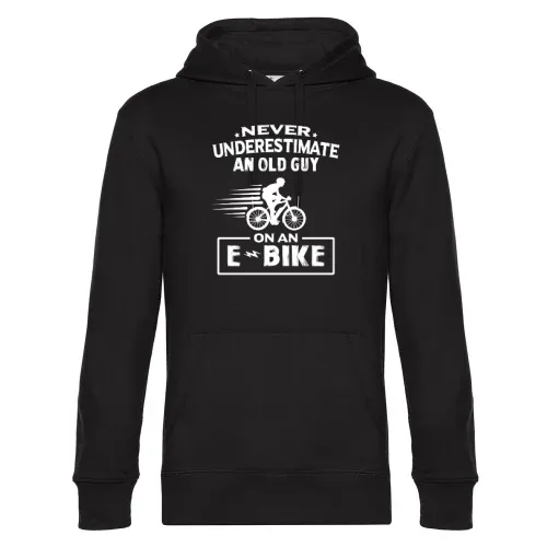E-bike Radfahrer Opa Mountainbike Rentner Ebike Männer Hoodie