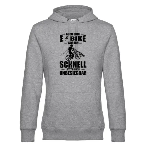 E-Biker Schnell Unbesiegbar Mountainbike Ebike MTB Hoodie Männer King Hooded