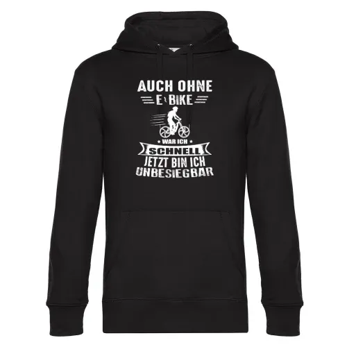 E-Biker Schnell Unbesiegbar Mountainbike Ebike MTB Hoodie Männer King Hooded