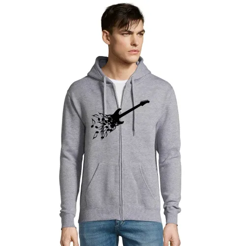 E-Gitarre aus Noten Männer Hoodie