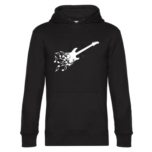 E-Gitarre aus Noten Männer Hoodie