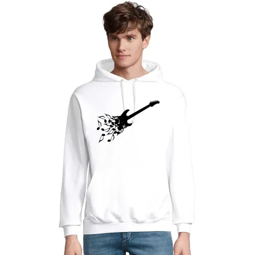 E-Gitarre aus Noten Männer Hoodie