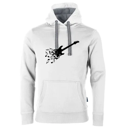 E-Gitarre aus Noten Männer Hoodie