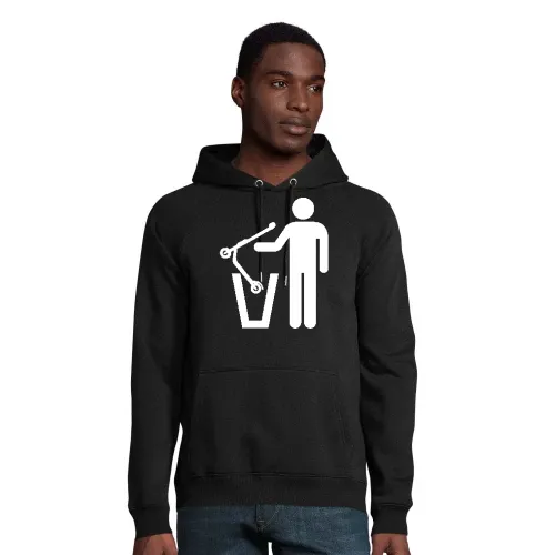 E-Roller Mülltonne Männer Hoodie