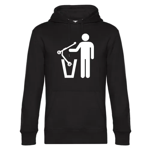 E-Roller Mülltonne Hoodie Männer King Hooded