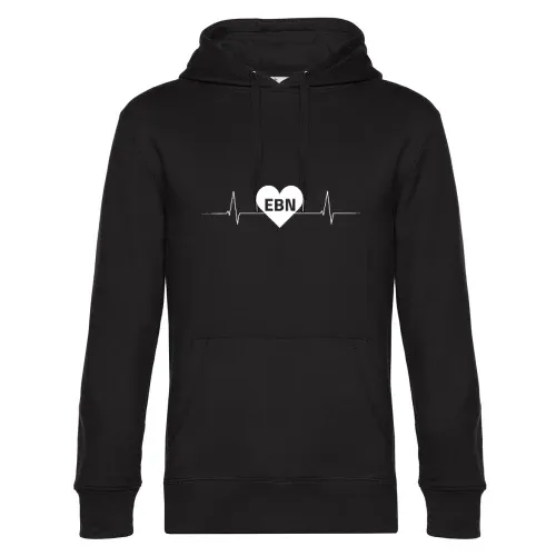 Ebern EBN Nummernschild Herzschlag Hoodie Männer King Hooded