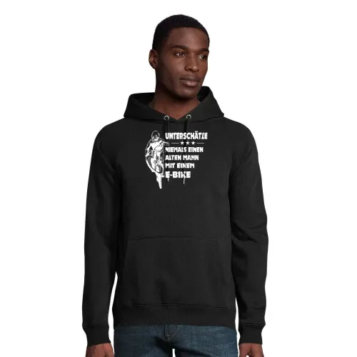 Ebike Fahrrad Alter Mann Spruch Mountainbike Rente Hoodie Männer Stellar Bio