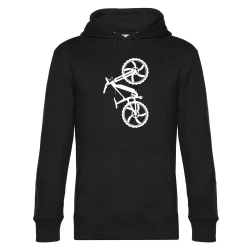 Ebike Fahrrad Vertikal Trail MTB Ebiker Radfahrer Hoodie Männer King Hooded