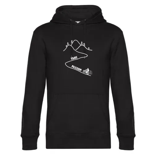 Ebike Passion Ebiker am Berg E-Bike Radfahrer Hoodie Männer King Hooded