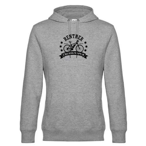 Ebike Rentner auf der Ueberholspur Bike Rente Hoodie Männer King Hooded