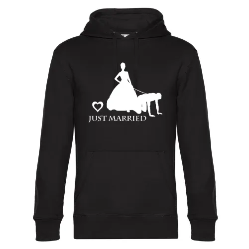 Ehemann von Frau an Leine Männer Hoodie