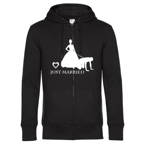Ehemann von Frau an Leine Männer Hoodie