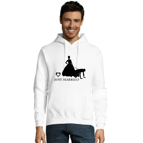 Ehemann von Frau an Leine Männer Hoodie