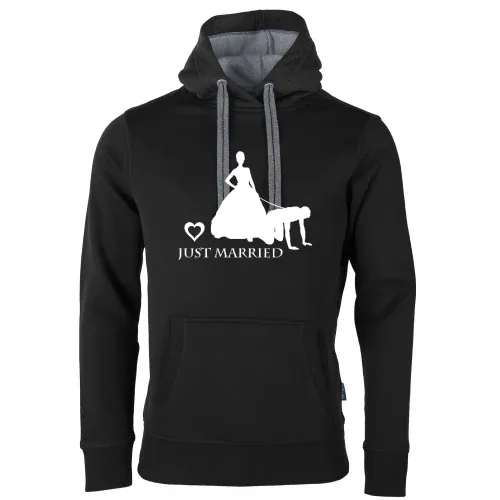 Ehemann von Frau an Leine Männer Hoodie