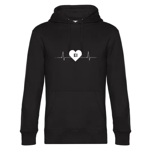 Eichstätt EI Nummernschild Herzschlag Hoodie Männer King Hooded