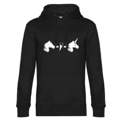 Eis Einhornkopf Männer Hoodie