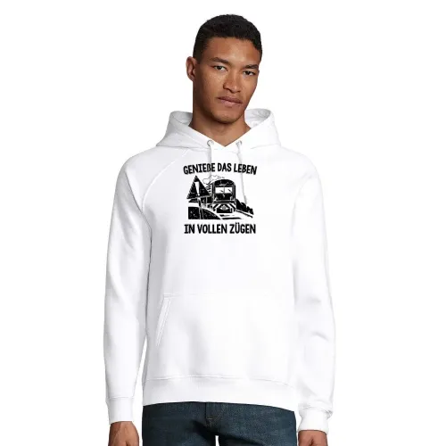 Eisenbahn Lok Rente Modelleisenbahn Ruhestand Zug Männer Hoodie