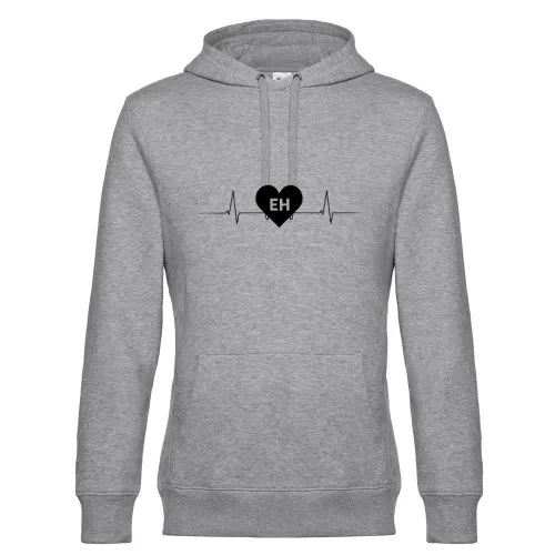 Eisenhüttenstadt EH Nummernschild Herzschlag Hoodie Männer King Hooded