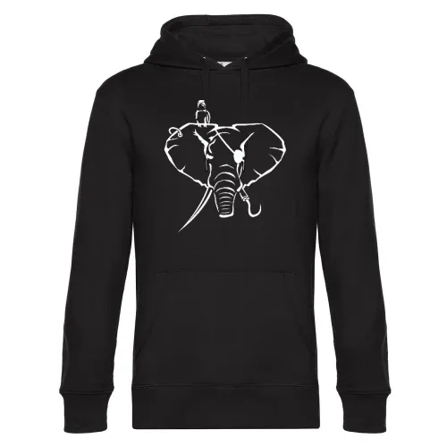 Elefanten als Pirat Männer Hoodie