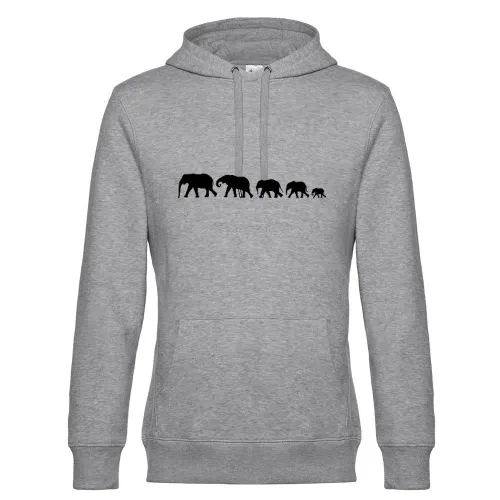 Elefantenfamilie XXL Männer Hoodie