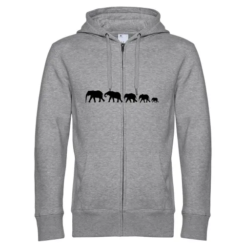 Elefantenfamilie XXL Männer Hoodie