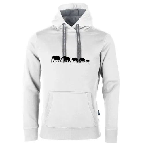 Elefantenfamilie XXL Männer Hoodie