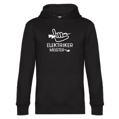 Elektriker Meister Elektromeister Handwerker Motiv Hoodie Männer King Hooded