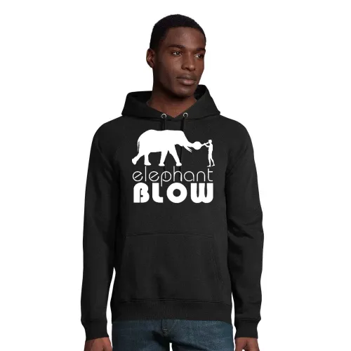 elephant blow Männer Hoodie