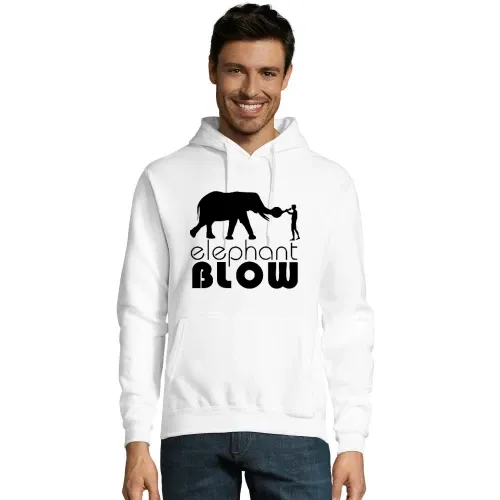 elephant blow Männer Hoodie