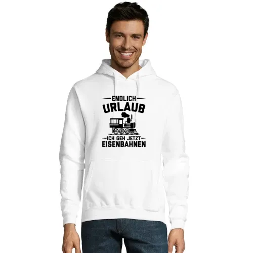 Endlich Urlaub Ich Geh Eisenbahnen Eisenbahner Hoodie