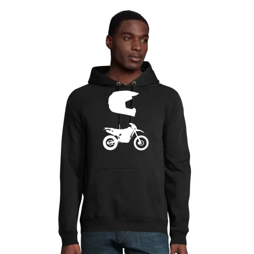 Enduro Cross und Helm Hoodie Männer Stellar Bio