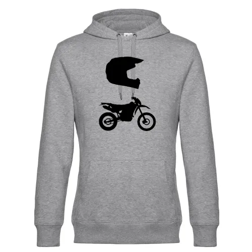 Enduro Cross und Helm Hoodie Männer King Hooded